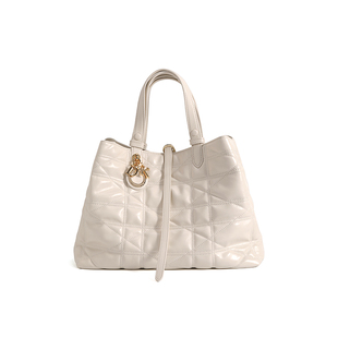 DILAKS迪莱克丝正品真皮菱格女包轻奢气质手提菜篮子托特包斜挎包