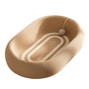 猫抓板耐磨不掉屑椭圆窝玩具剑麻猫窝一体四季通用盆猫咪磨爪用品