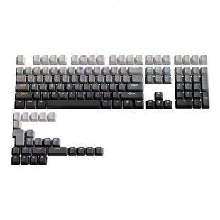 腹灵极昼键帽原厂正刻PBT渐变透光wooting mu68pro vgn v87 雨75