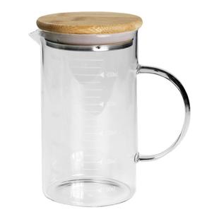 厨房玻璃油壶竹盖调料瓶家用刻度瓶大容量香醋罐子酱油瓶不挂油壶