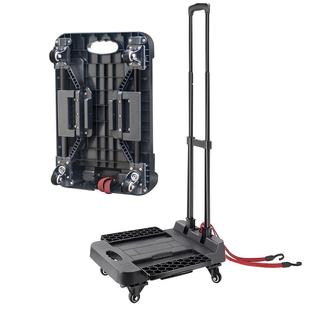 便携式手推车可折叠平板车多功能搬货专用加宽底板万向轮拉货推车