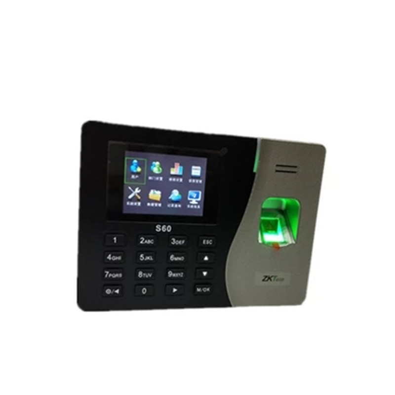 zkteco熵基S60指纹考勤机S60考勤机网络自助式指纹打卡机U盘下载
