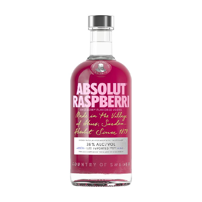 【于适同款】Absolut伏特加覆盆莓树莓700ml×1瑞典进口特调洋酒