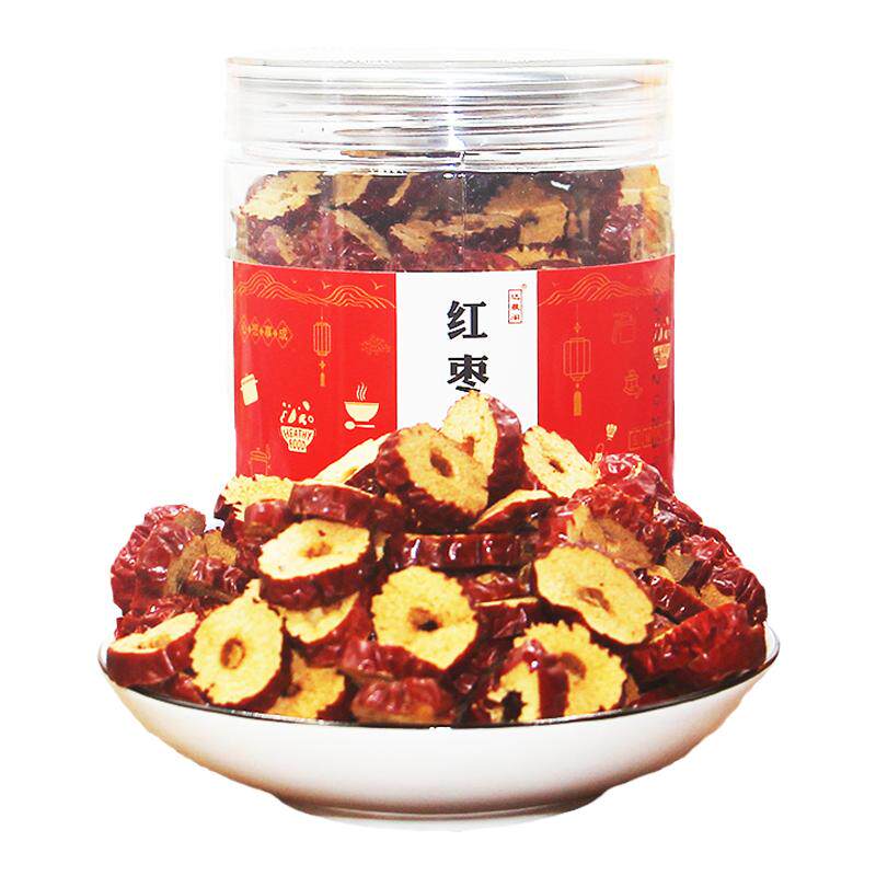 新疆无核红枣干片100g*2包邮枣圈干货红枣片泡水干吃香酥干脆零食