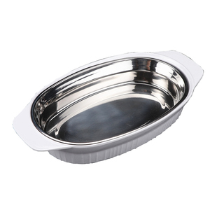 日式双耳芝士焗饭碗咖喱牛肉焗饭盘 芝士焗饭烤盘 欧式长方焗饭碗