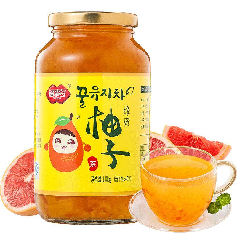 福事多蜂蜜柚子茶1kg饮品水果茶