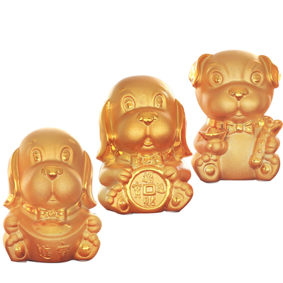 十二生肖吉祥物金色招财猴摆件