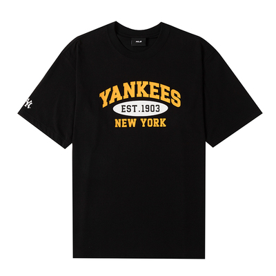 MLB男女短袖NY字母印花运动T恤