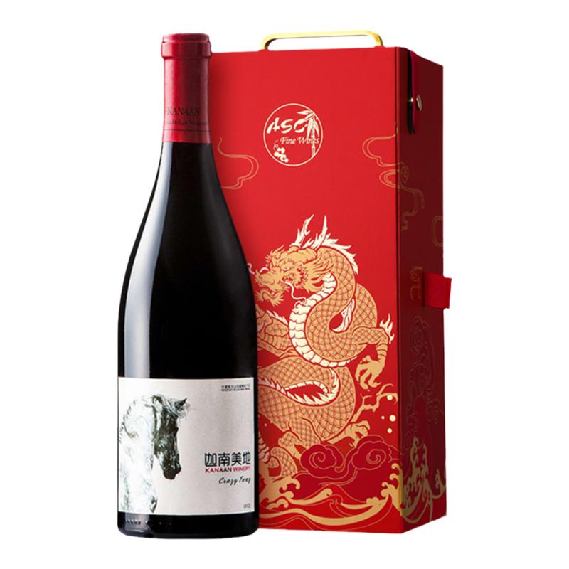 ASC宁夏红酒贺兰山东麓迦南美地珍藏魔方干红赤霞珠葡萄酒750ml