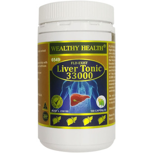 wealthyhealth澳洲富康水飞蓟素宾肝胶囊奶蓟草milk thistle100粒