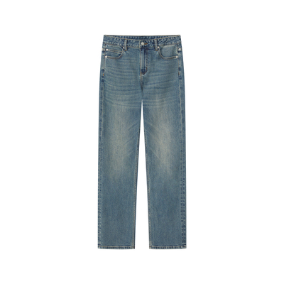 CycleDocument磨白做旧牛仔裤