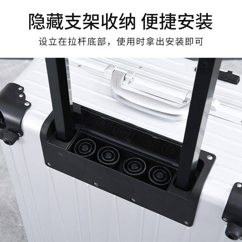 2024年新款PC化妆箱拉杆跟妆师带镜子隐藏支架化妆师专用收纳拉杆