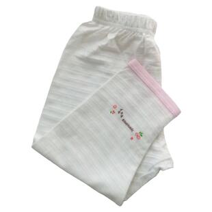 竹节棉120-130外贸女宝宝春秋薄棉裤子家居纯棉长裤女童防蚊裤