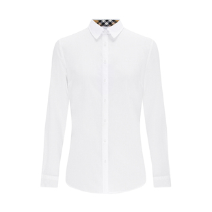 Navigare意大利小帆船纯棉长袖衬衫女士春季新款通勤白色休闲衬衣