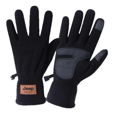 jeep冬季男士骑车保暖奥粒绒手套