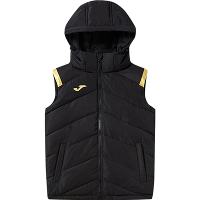 荷马足球运动连帽棉马甲保暖坎肩