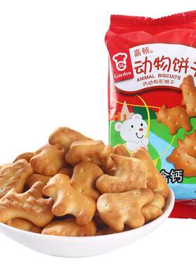 嘉顿含钙仿动物饼干100g儿童零食