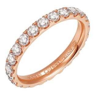 立体精工满天星排钻戒指女款宽 叠戴轻奢高级感钛钢戒子潮酷礼物