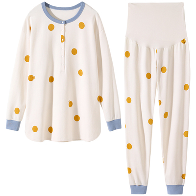 孕妇睡衣月子服纯棉全棉吸汗套装