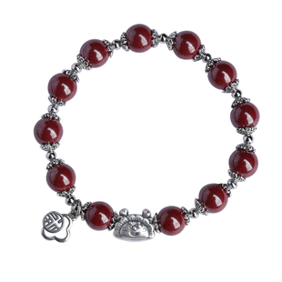 官方正品保真朱砂手串女款s925纯银民族风手链古风复古首饰龙年