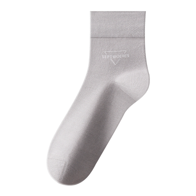 七匹狼男士全棉吸汗透气中筒袜