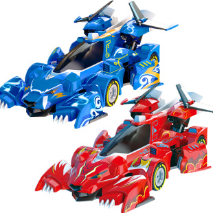 猪猪侠之竞速小英雄5赤焰烈虎雷速音豹赛车模型机甲儿童玩具男孩