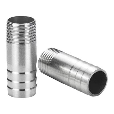 304不锈钢丝扣皮接外丝皮管