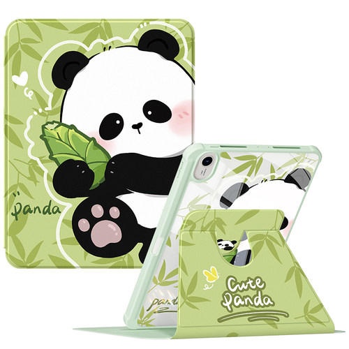 适用2025新款华为matepad115s平板保护套se带笔槽air12保护壳旋转matepadpro11寸亚克力2024防摔抱笋熊猫10.8