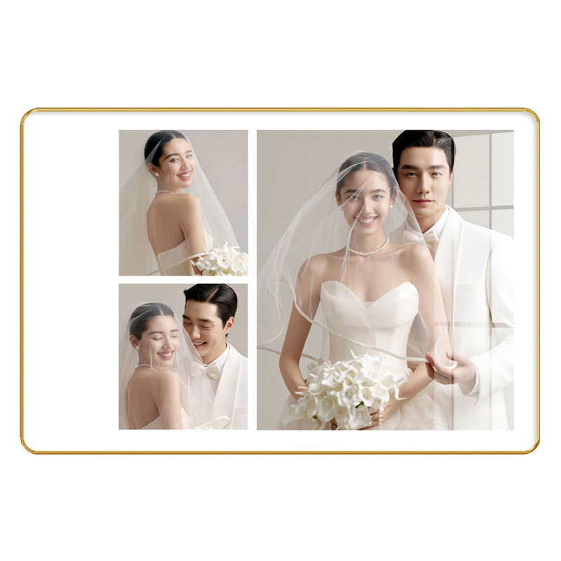 婚纱照情侣照片书定制摆台