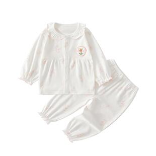 婴儿衣服夏季薄款长袖分体套装a类女宝宝夏天公主风夏装空调服夏6