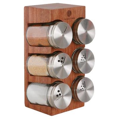 原森太调料盒调料罐进口实木盐罐