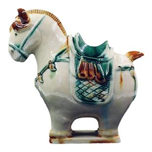 西安博物院文创纪念品马上有钱唐三彩小唐马摆件马年吉祥物礼物