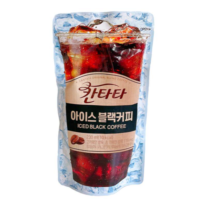 韩国便利店美式咖啡液焦糖玛奇朵