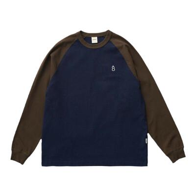 chichaqu全棉插肩长袖T恤宽松