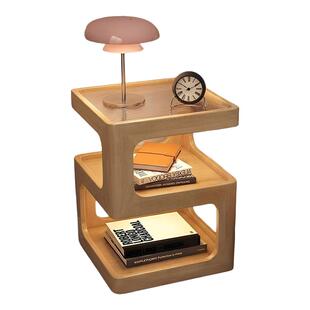 实木床头柜替代品家用卧室小户型创意设计感边几简约床头置物柜子