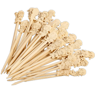 圣诞竹签迷你冰糖葫芦串签制作材料工具创意水果签山楂串专用签子