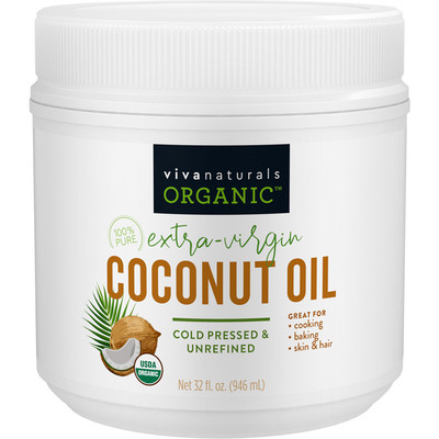 viva美国进口天然有机无糖椰子油