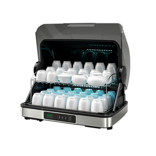 茶具消毒柜小型消毒柜茶杯专用烘干一体机茶道办公室桌面杯子收纳