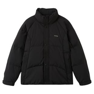 快鱼无帽立领面包羽绒服男款2025年冬新款时尚宽松保暖简约外套