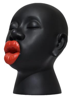 红唇烈焰女人艺术树脂雕塑摆件