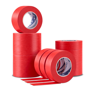 美纹纸胶带红色结婚庆展会学生儿童手工DIY贴纸贴边素描绘画美术生专用画画用可书写易手撕美文胶纸胶带