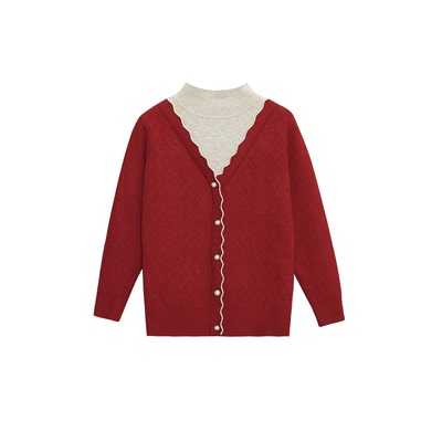 俞兆林妈妈春装毛衣中老年女装