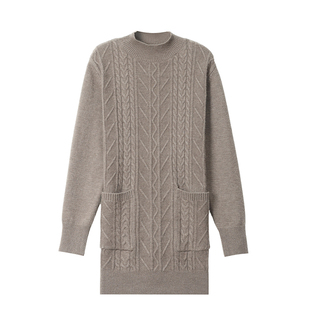 中长款厚毛衣2025年秋冬季新款小个子遮屁股打底衫显瘦针织毛衣裙