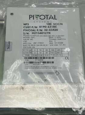 Pivotal Systems Model GFC 32-03420 NF3 100 SCCM Mass Flow Co