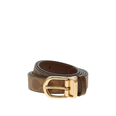 【自营】COACH/蔻驰 女士百搭腰带 CX057牛皮休闲棕色