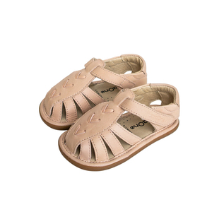 ExtraOne澳洲真皮凉鞋男女宝宝魔术贴鞋夏季软底防滑学步鞋#808