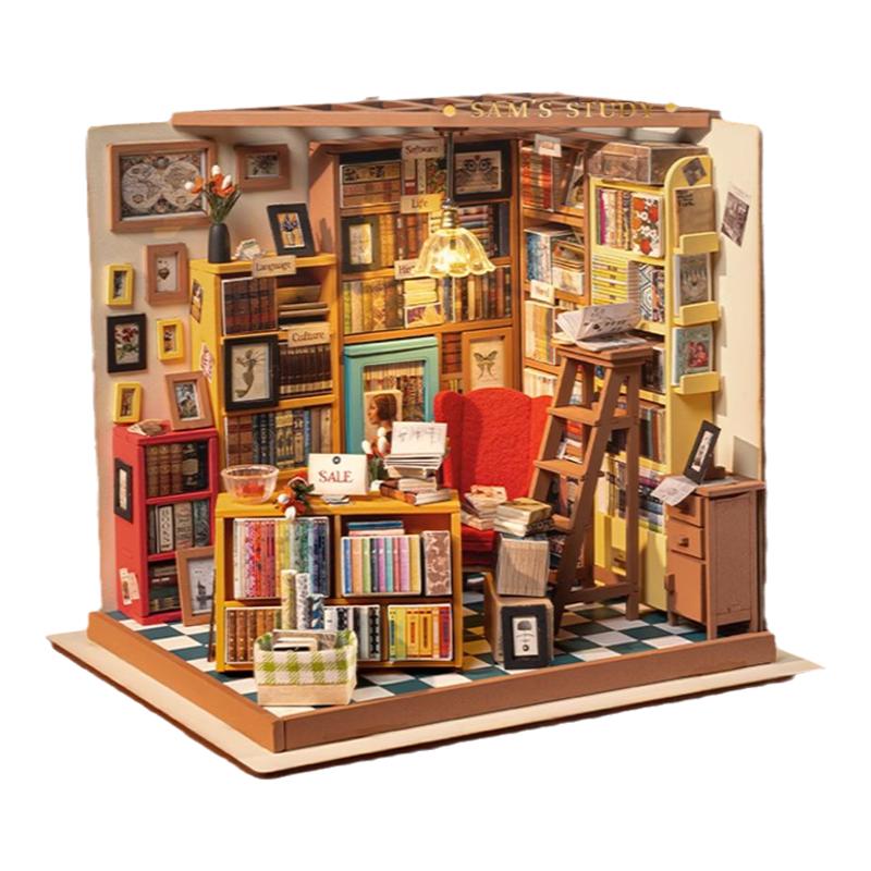 若来山姆书店diy小屋木质