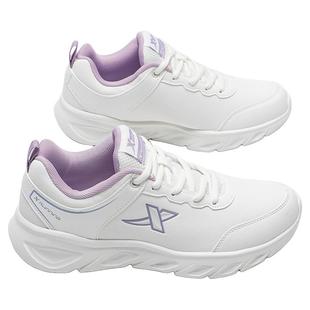 特步女鞋2026新款官方旗舰店正品小白鞋春季皮面跑步鞋轻便运动鞋