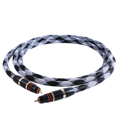 JIB德国蟒蛇原装进口旗舰发烧级6N单晶铜镀银数字同轴音频线75欧阻抗镀金自锁头CD接功放解码器HF001B/SC