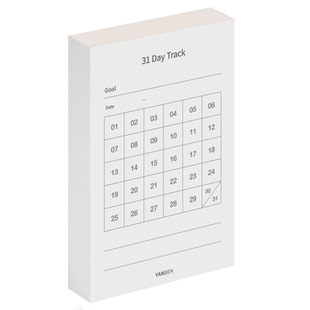 『言本文具』30天打卡便签本 150张无粘性习惯养成自律小本子目标追踪便签纸可撕随身迷你小本子定制创意ins